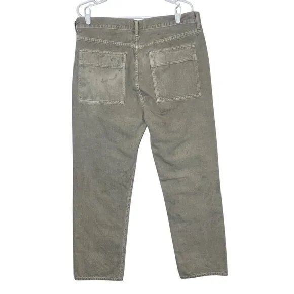 AGOLDE Anthropologie 31/12 Cooper Cargo Jeans high rise straight organic cotton - Picture 3 of 15